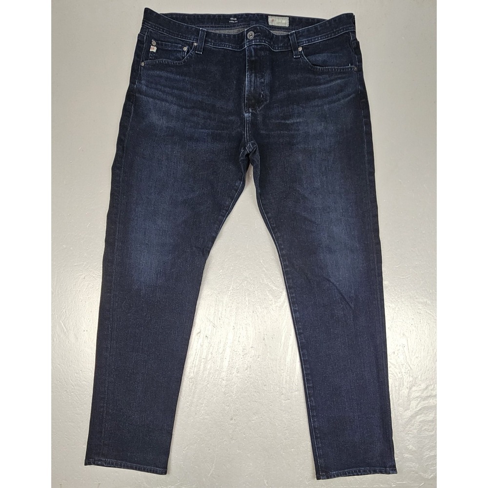 AG Adriano Goldschmied Tellis Modern Slim Jeans Mens 40x32 Dark Wash Denim 360